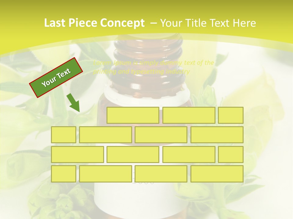 Concept Alternative Medicine Bottle PowerPoint Template