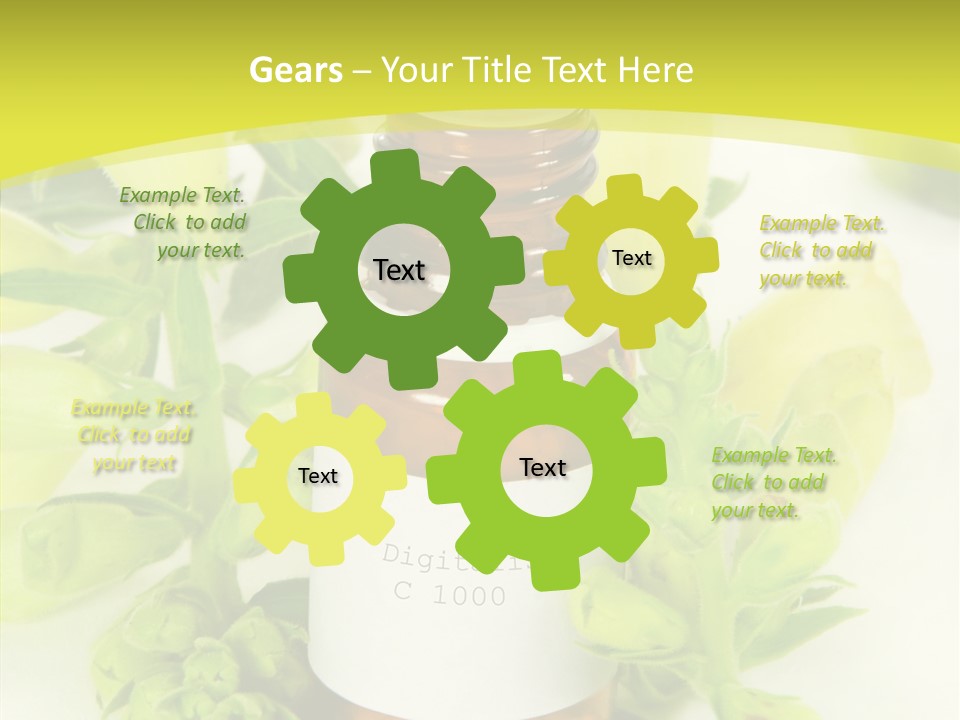 Concept Alternative Medicine Bottle PowerPoint Template