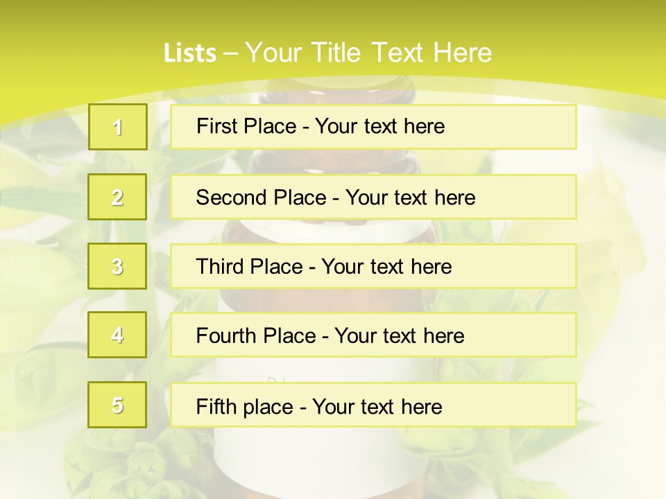Concept Alternative Medicine Bottle PowerPoint Template
