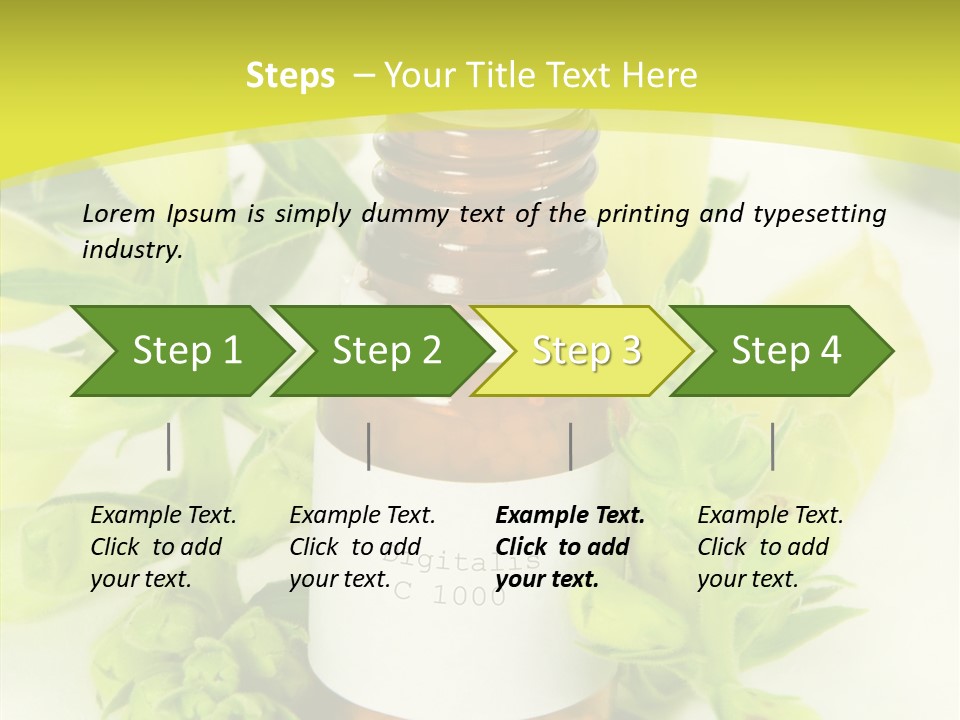 Concept Alternative Medicine Bottle PowerPoint Template