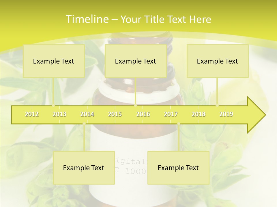 Concept Alternative Medicine Bottle PowerPoint Template