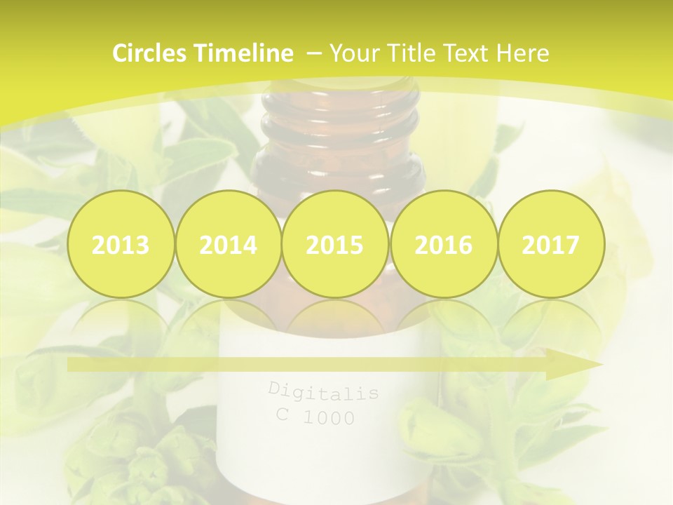 Concept Alternative Medicine Bottle PowerPoint Template