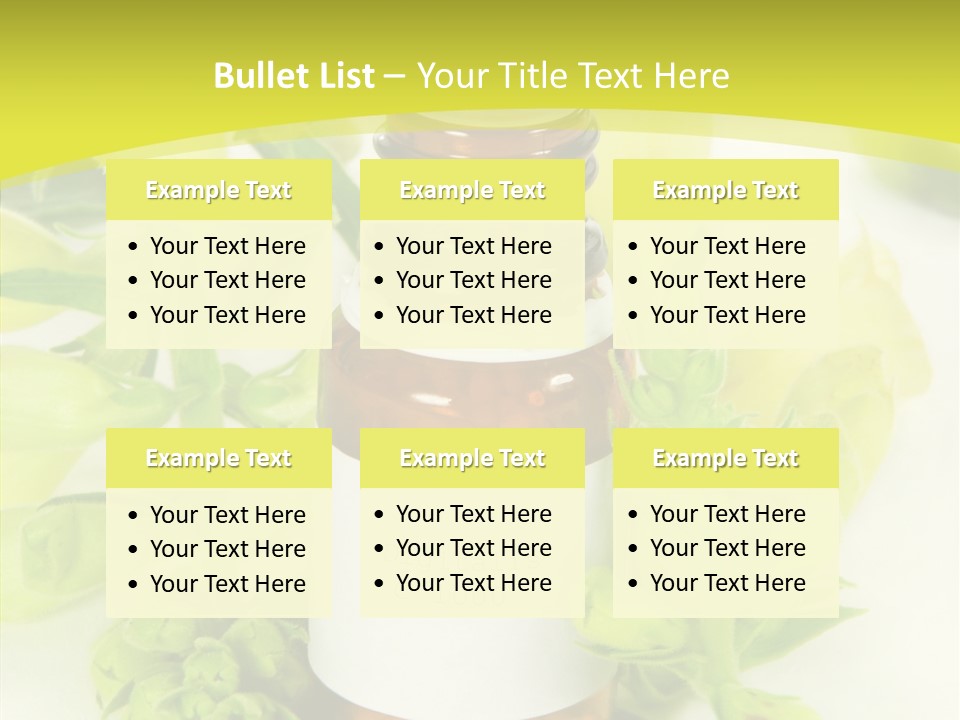 Concept Alternative Medicine Bottle PowerPoint Template