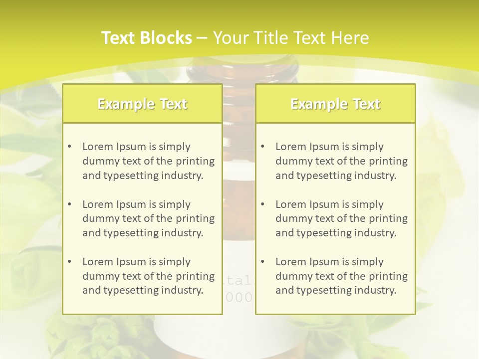 Concept Alternative Medicine Bottle PowerPoint Template