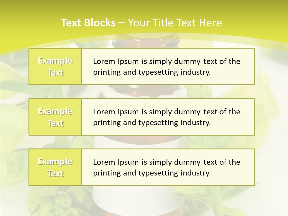 Concept Alternative Medicine Bottle PowerPoint Template