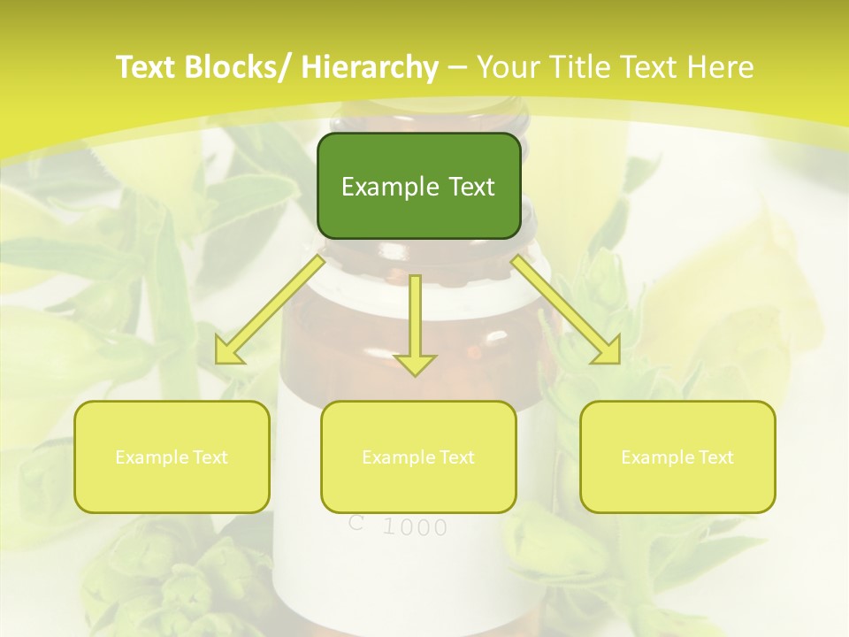 Concept Alternative Medicine Bottle PowerPoint Template