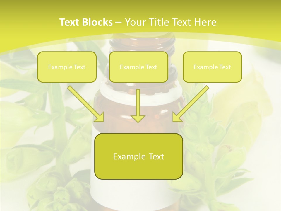 Concept Alternative Medicine Bottle PowerPoint Template