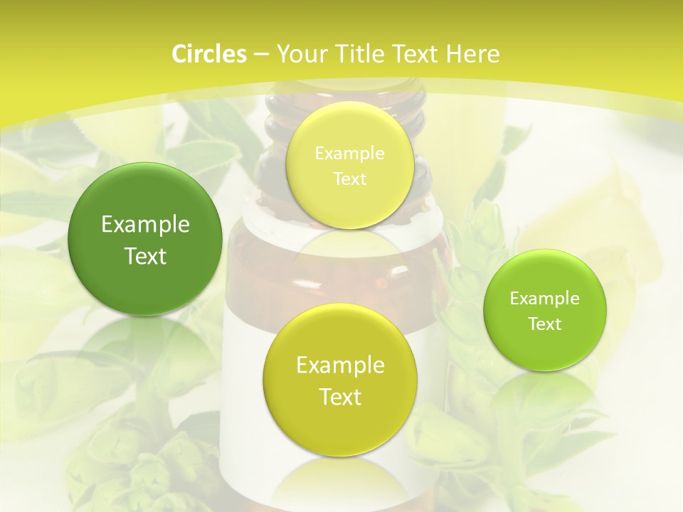 Concept Alternative Medicine Bottle PowerPoint Template