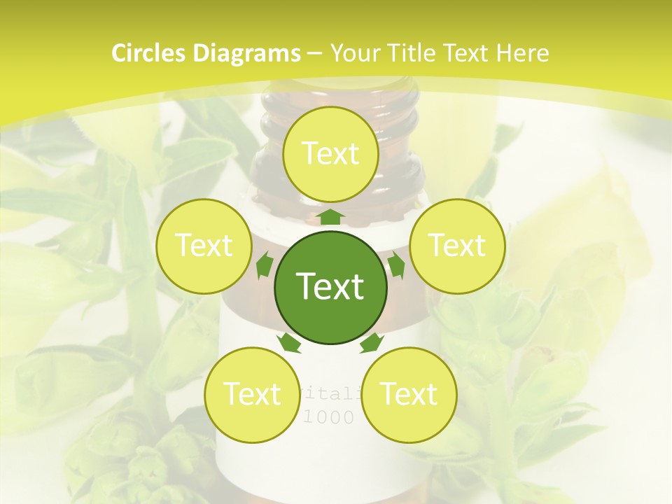 Concept Alternative Medicine Bottle PowerPoint Template