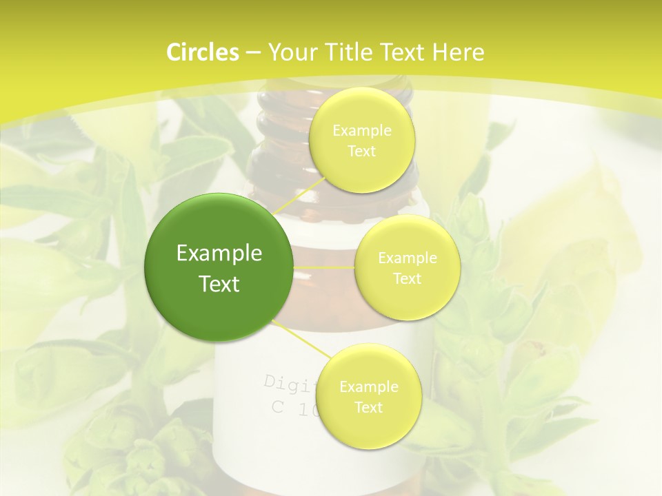 Concept Alternative Medicine Bottle PowerPoint Template