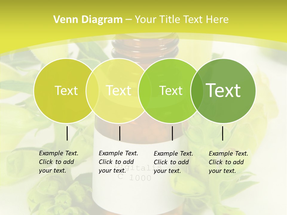 Concept Alternative Medicine Bottle PowerPoint Template