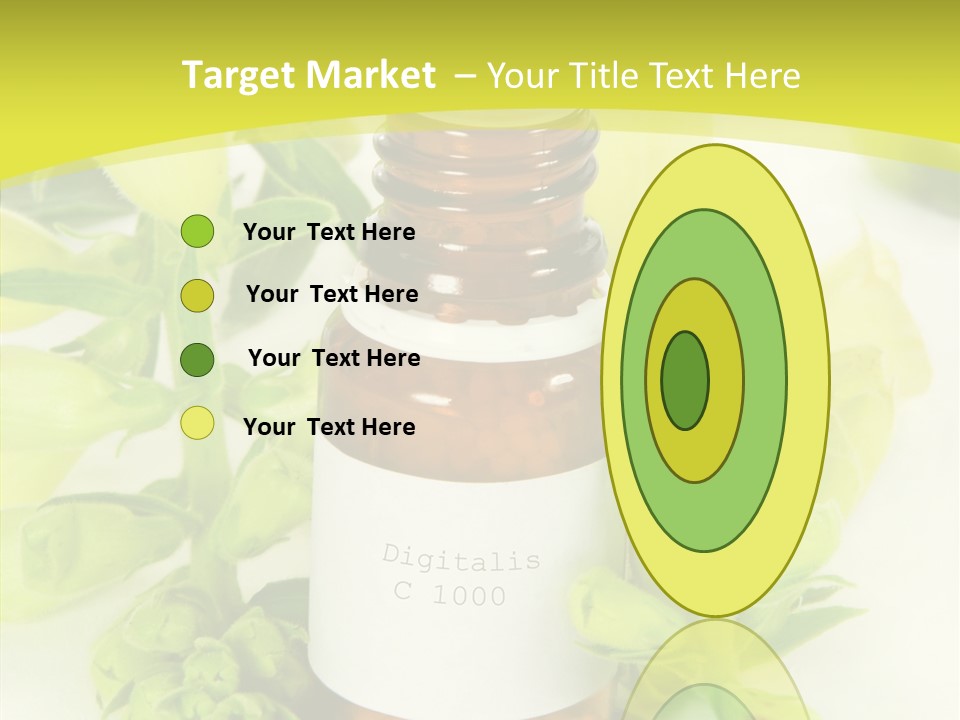Concept Alternative Medicine Bottle PowerPoint Template