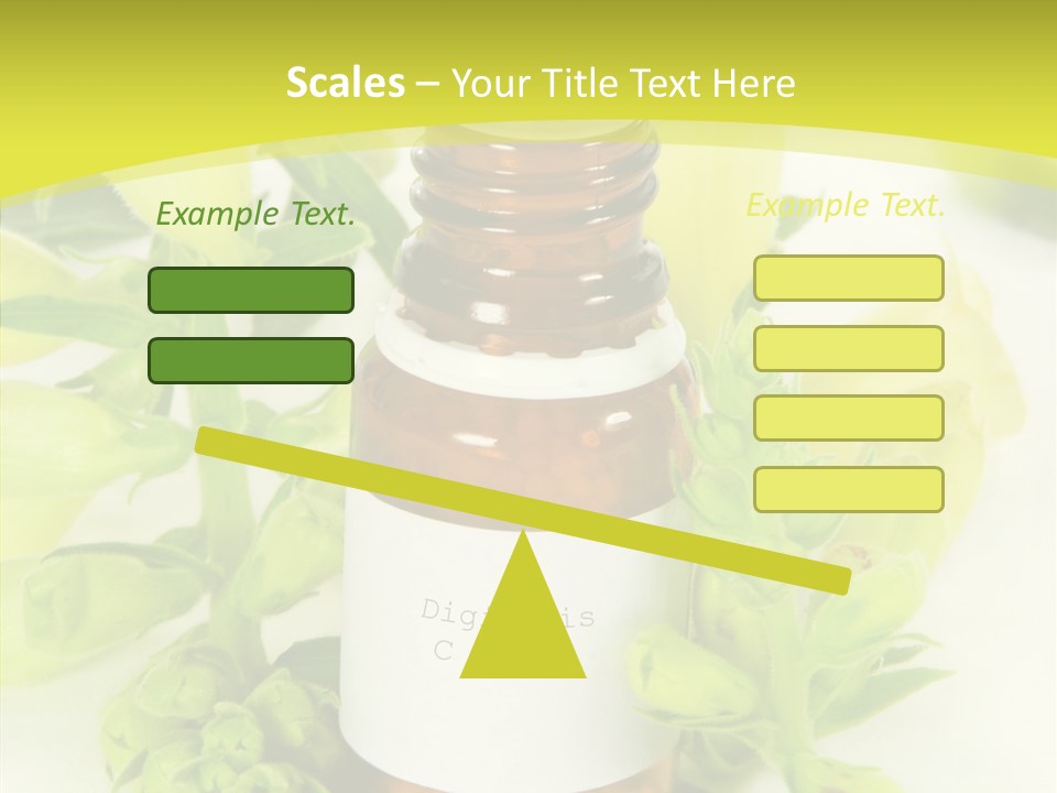 Concept Alternative Medicine Bottle PowerPoint Template