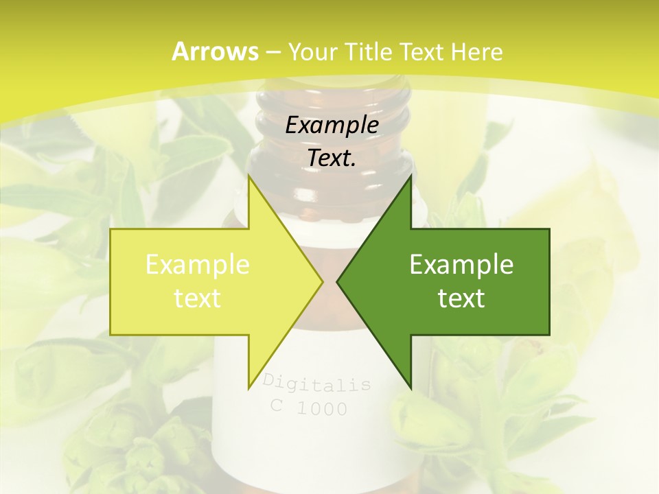 Concept Alternative Medicine Bottle PowerPoint Template