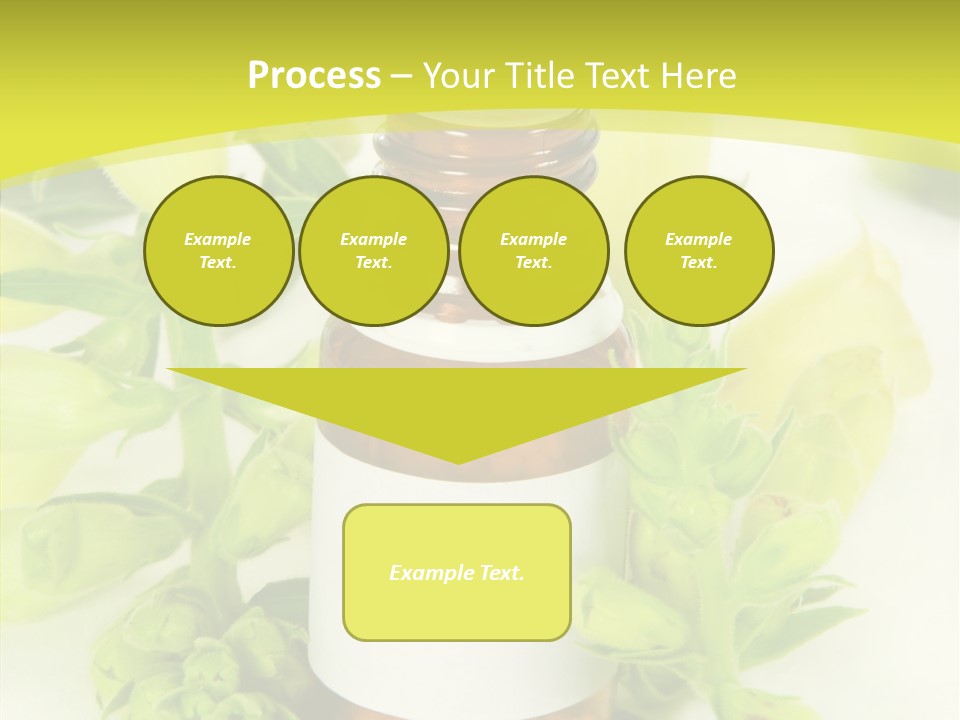 Concept Alternative Medicine Bottle PowerPoint Template