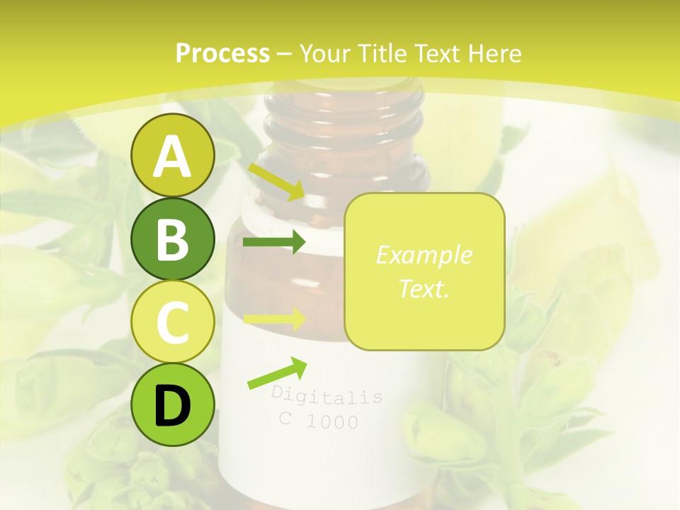 Concept Alternative Medicine Bottle PowerPoint Template