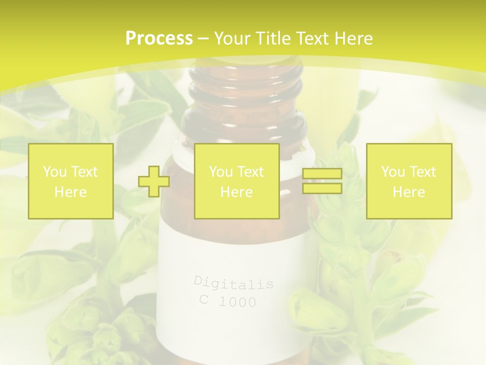 Concept Alternative Medicine Bottle PowerPoint Template