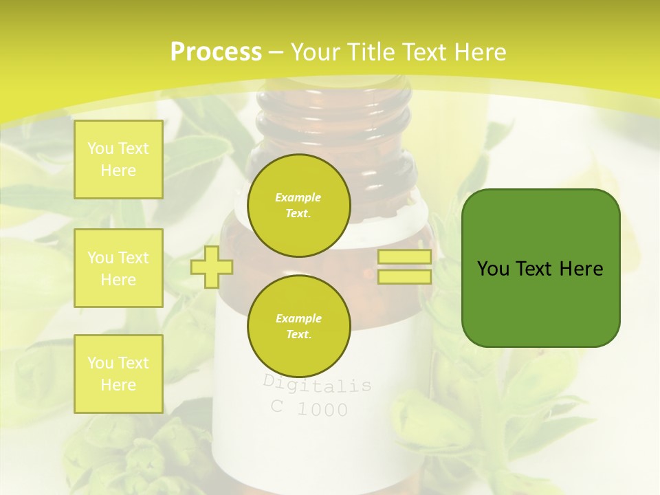 Concept Alternative Medicine Bottle PowerPoint Template