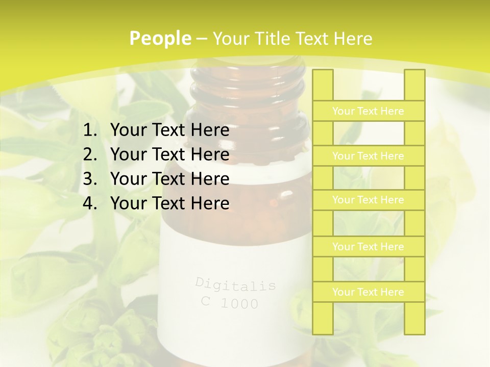 Concept Alternative Medicine Bottle PowerPoint Template