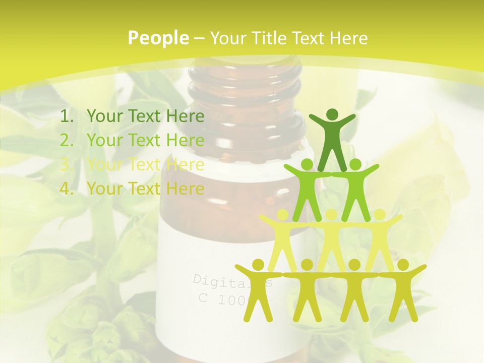 Concept Alternative Medicine Bottle PowerPoint Template