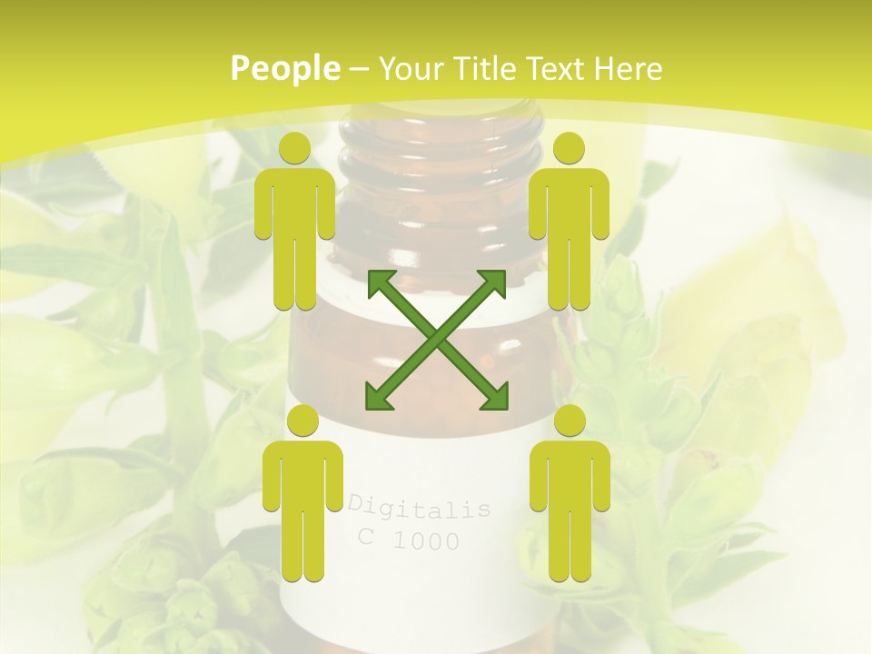 Concept Alternative Medicine Bottle PowerPoint Template