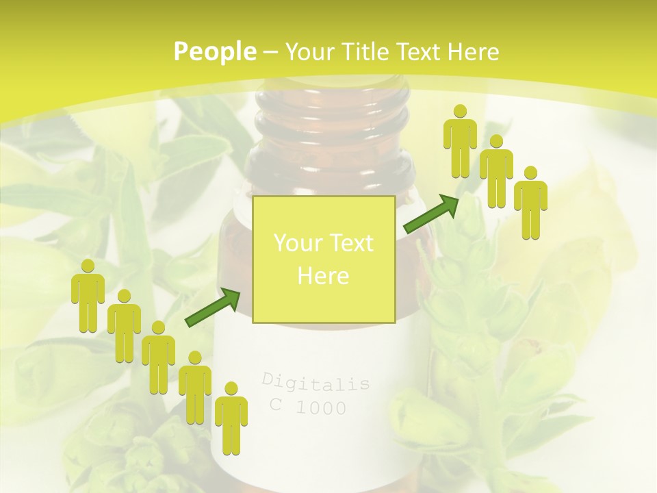 Concept Alternative Medicine Bottle PowerPoint Template