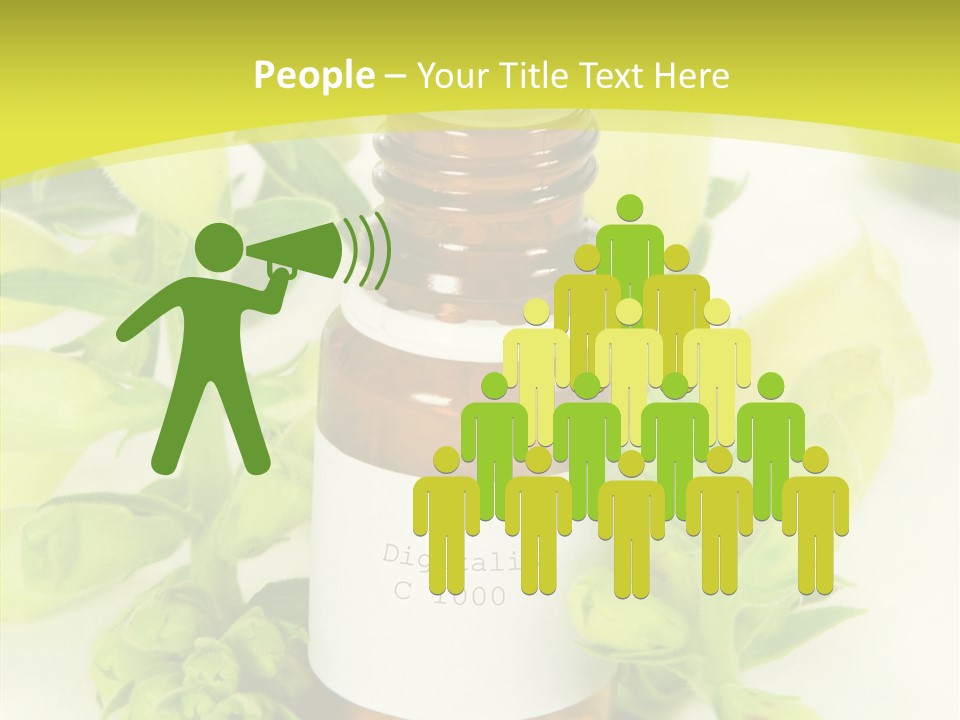 Concept Alternative Medicine Bottle PowerPoint Template