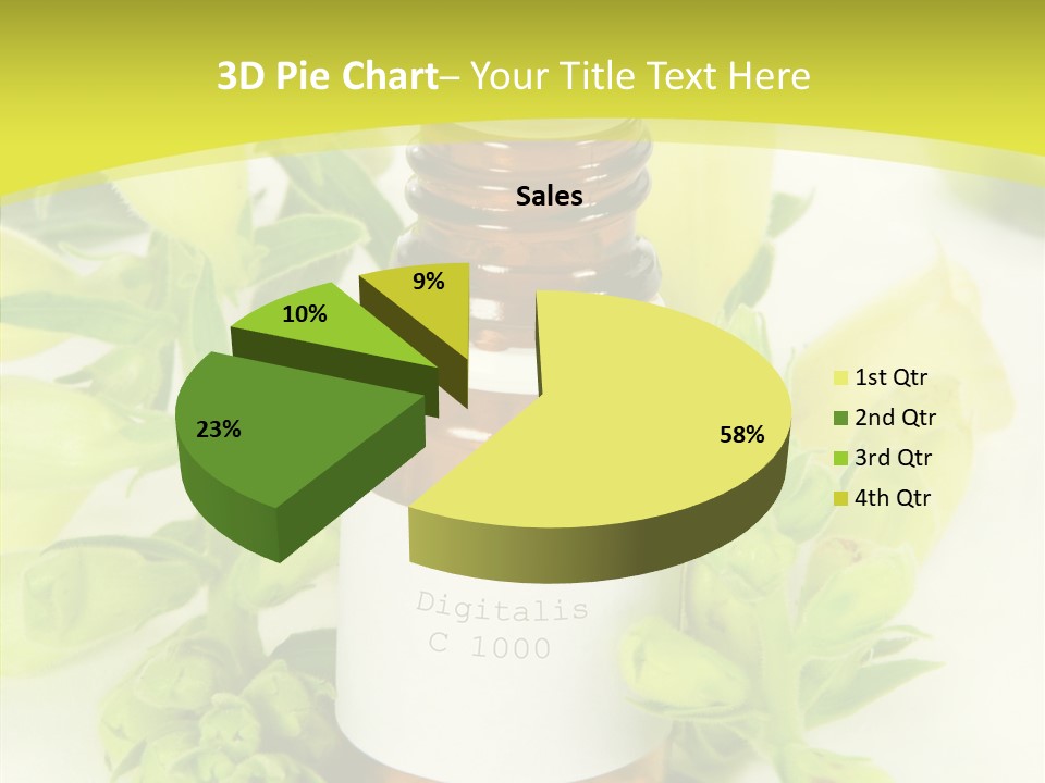 Concept Alternative Medicine Bottle PowerPoint Template