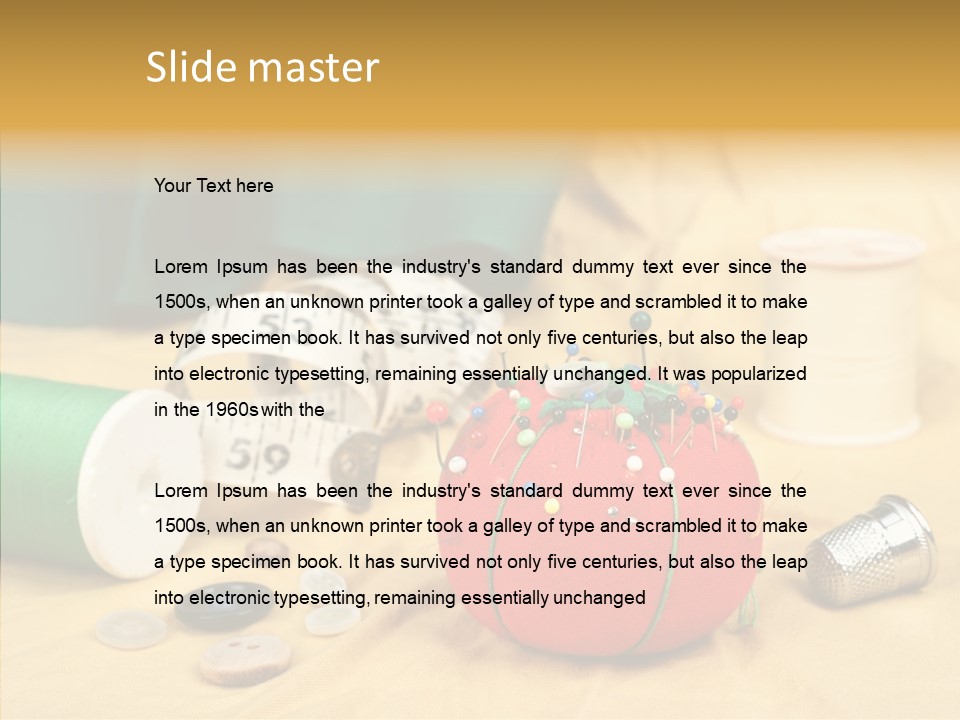 Pad Craft Pin PowerPoint Template