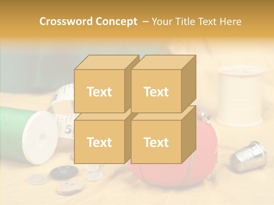 Pad Craft Pin PowerPoint Template