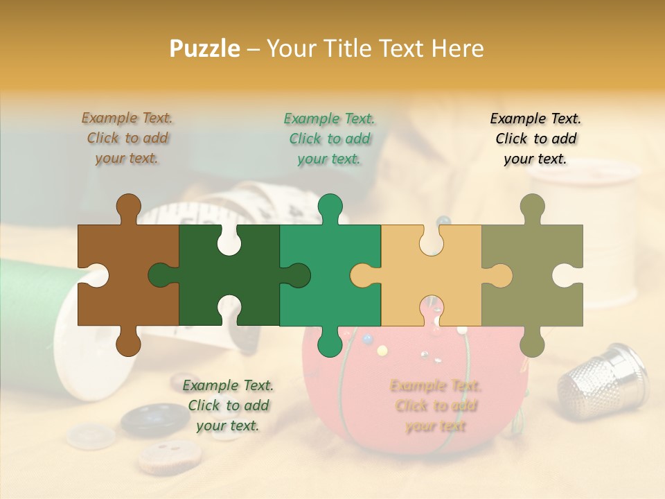 Pad Craft Pin PowerPoint Template