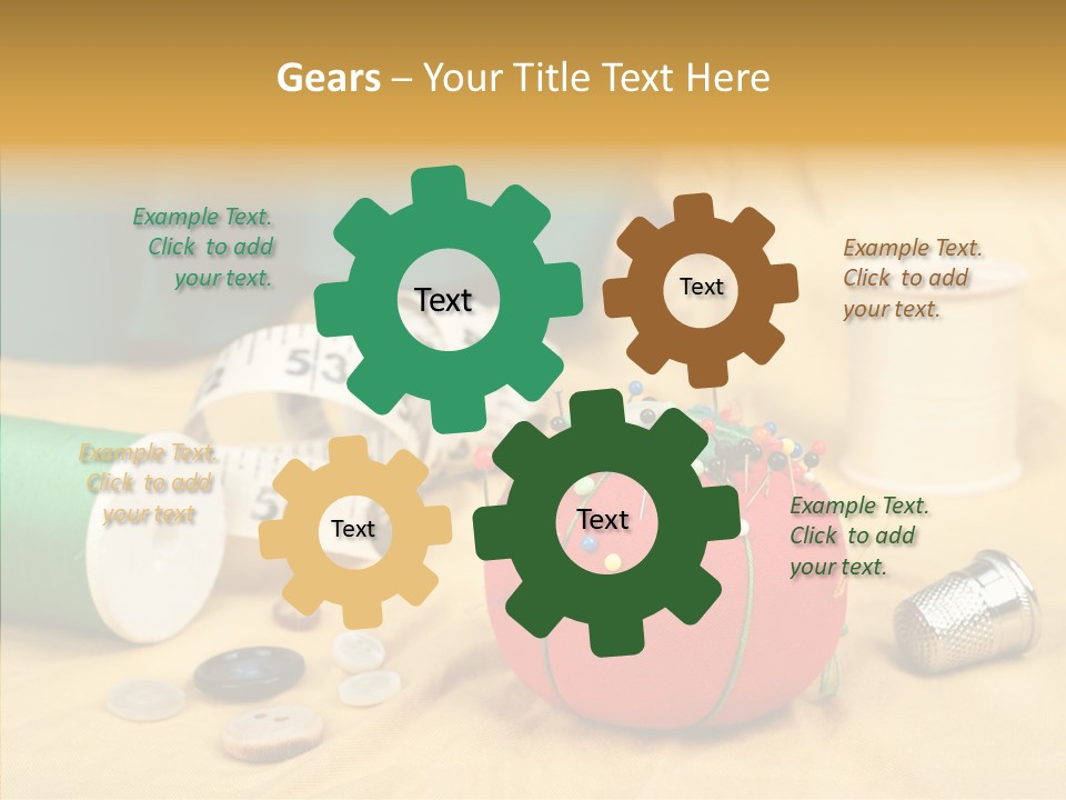 Pad Craft Pin PowerPoint Template