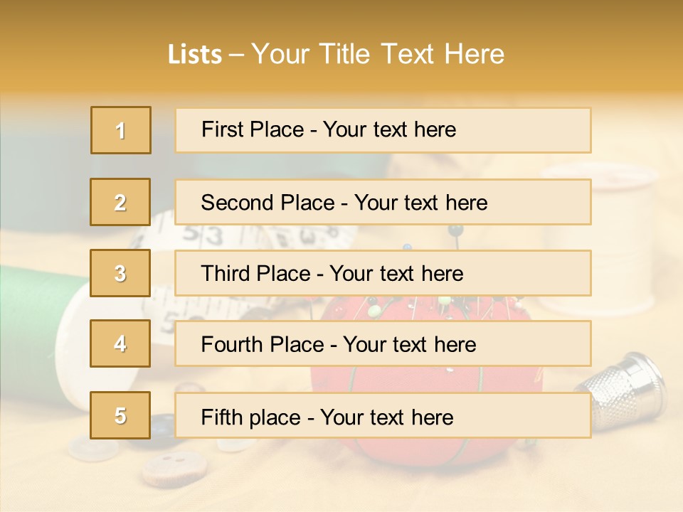 Pad Craft Pin PowerPoint Template