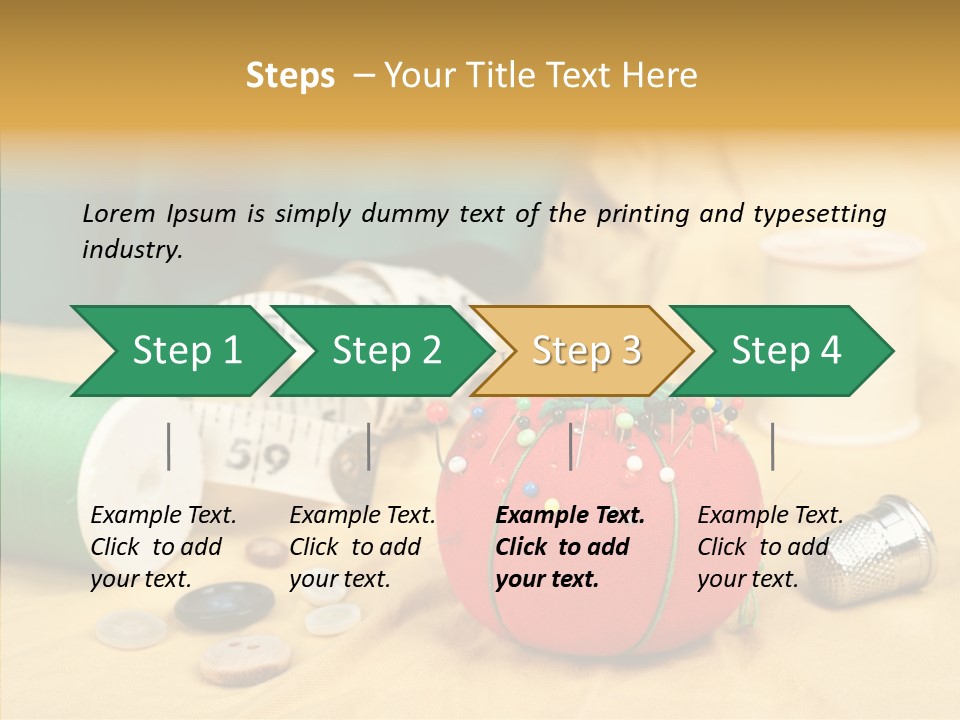 Pad Craft Pin PowerPoint Template