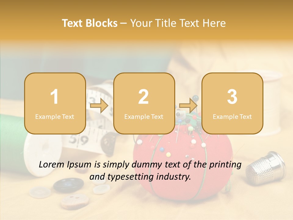 Pad Craft Pin PowerPoint Template