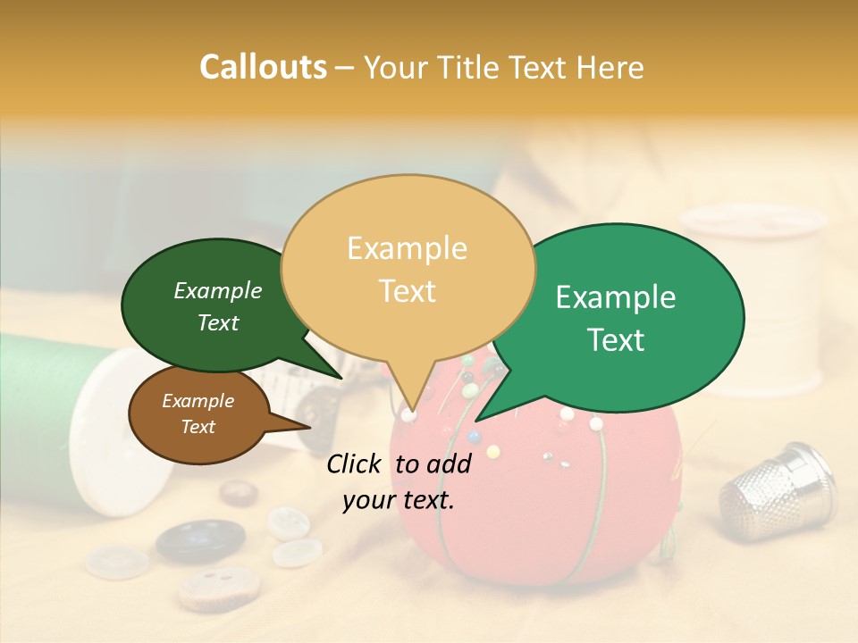 Pad Craft Pin PowerPoint Template