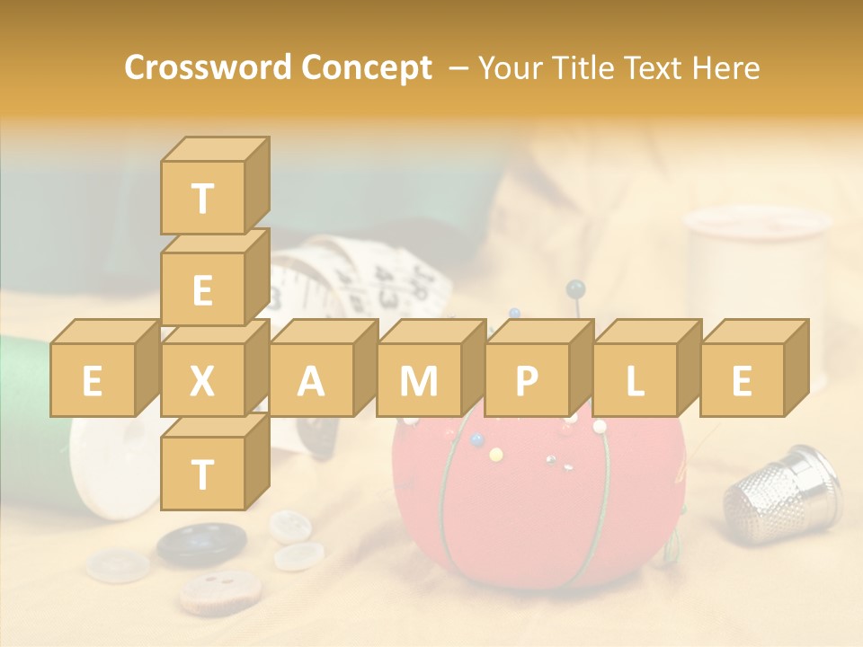 Pad Craft Pin PowerPoint Template