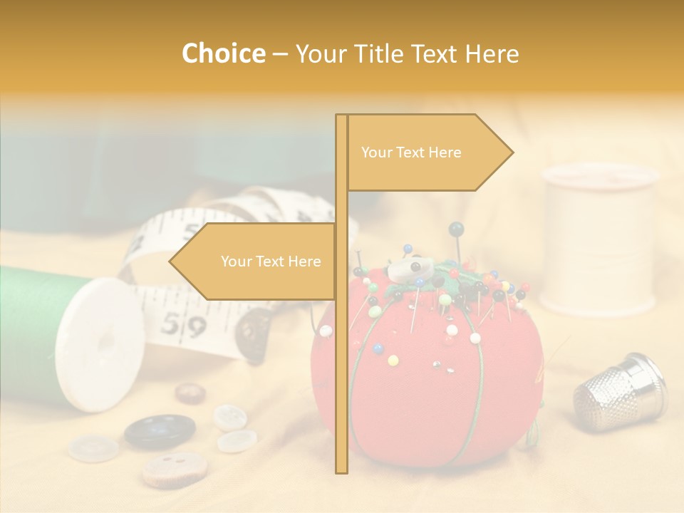 Pad Craft Pin PowerPoint Template