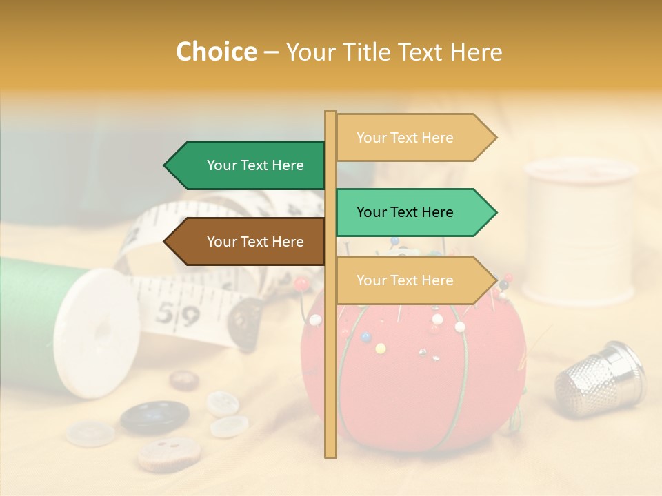 Pad Craft Pin PowerPoint Template