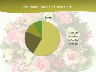 Roses Thank Arrangement PowerPoint Template