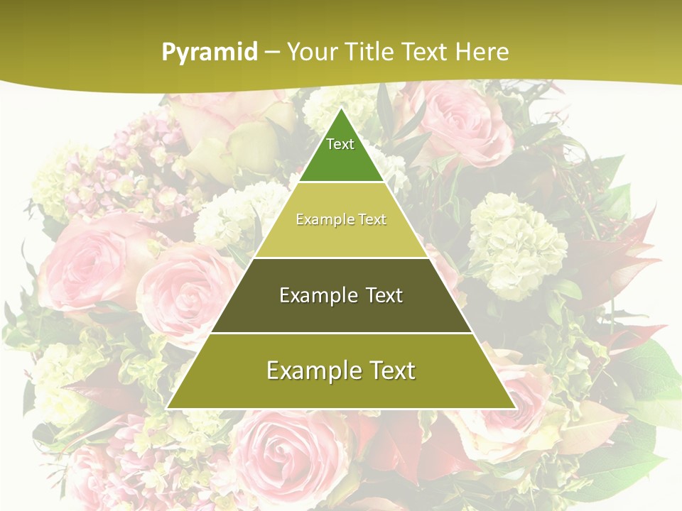 Roses Thank Arrangement PowerPoint Template