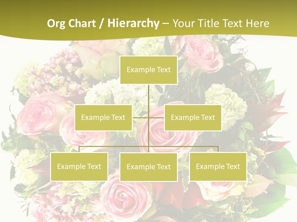 Roses Thank Arrangement PowerPoint Template