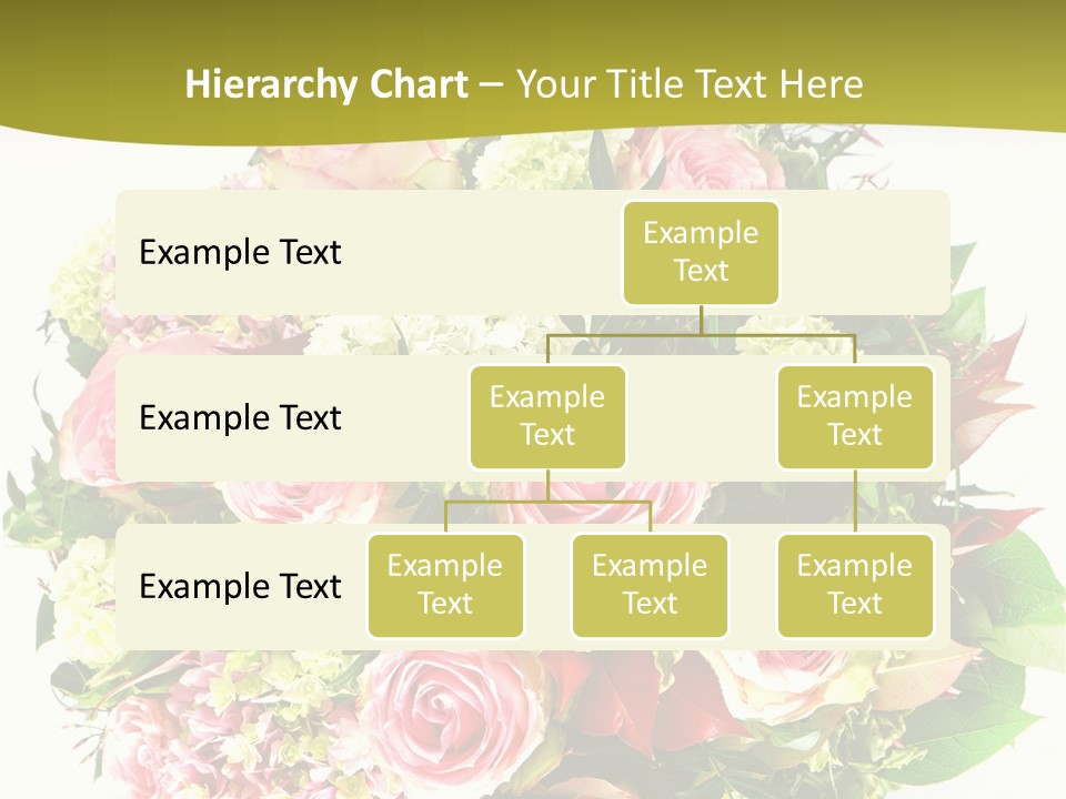 Roses Thank Arrangement PowerPoint Template