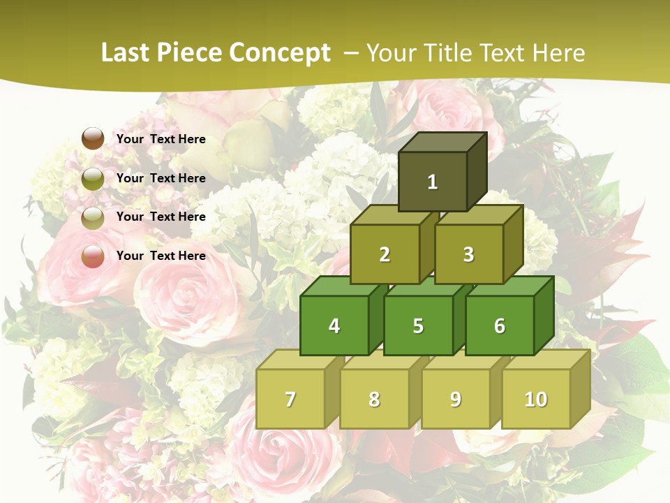 Roses Thank Arrangement PowerPoint Template