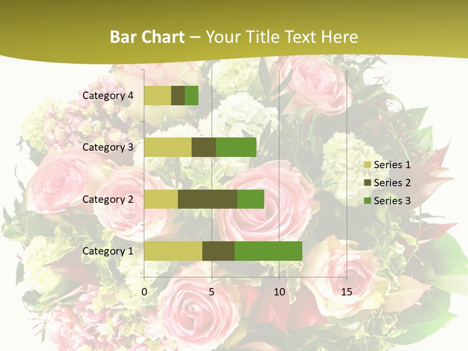 Roses Thank Arrangement PowerPoint Template