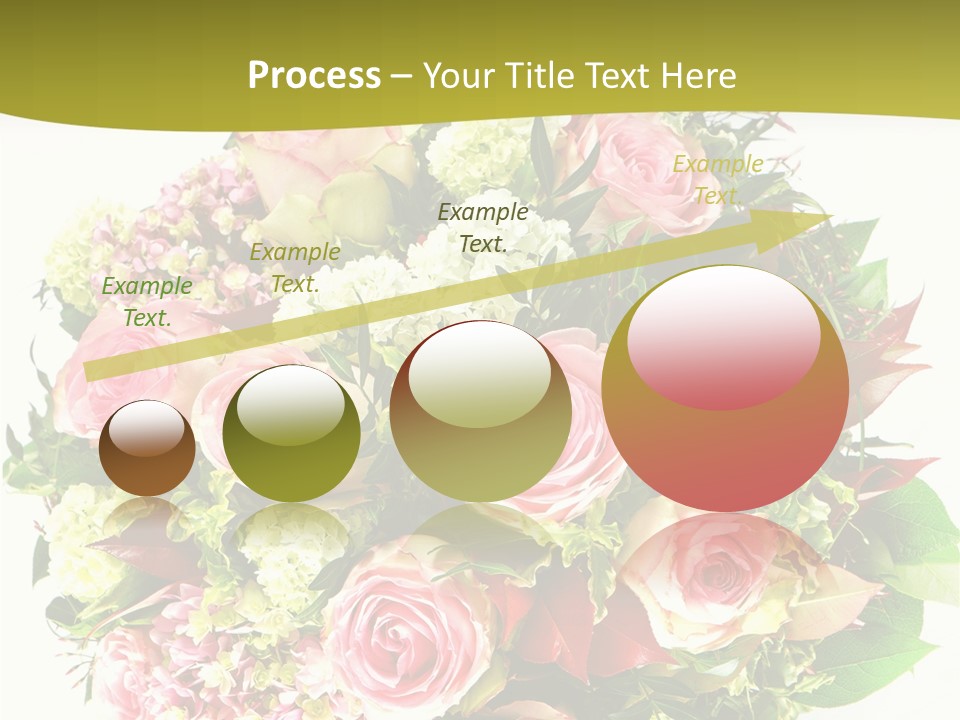 Roses Thank Arrangement PowerPoint Template