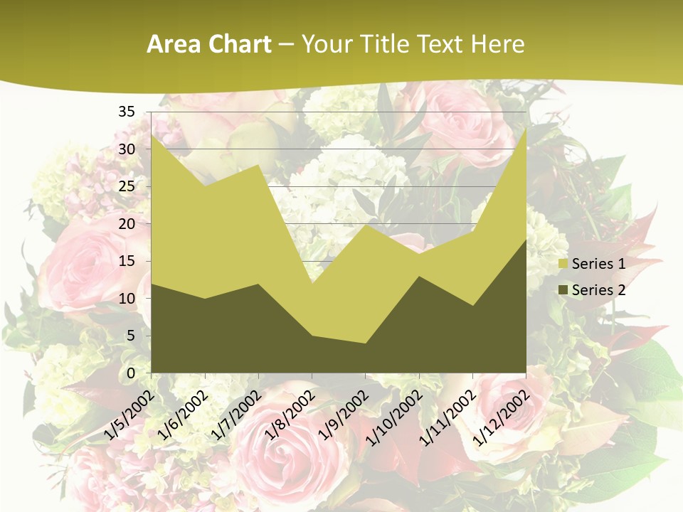 Roses Thank Arrangement PowerPoint Template