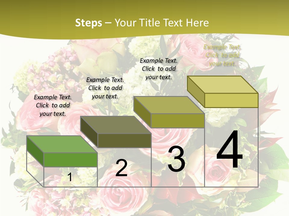Roses Thank Arrangement PowerPoint Template