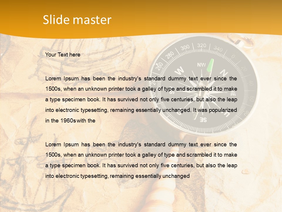 Directing Sea Picture PowerPoint Template