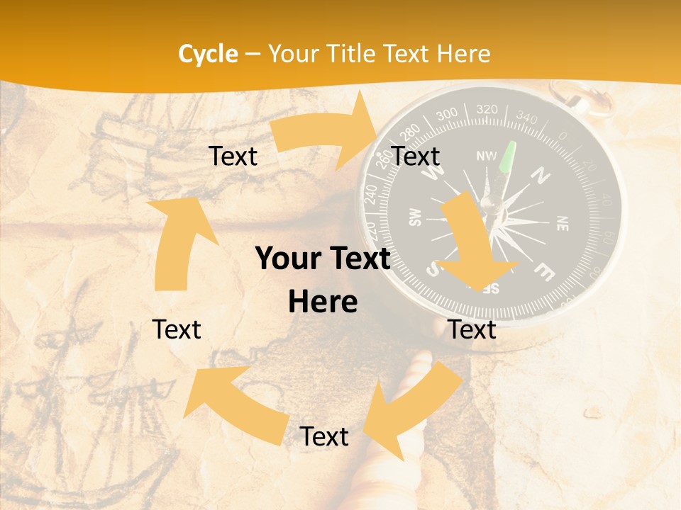 Directing Sea Picture PowerPoint Template